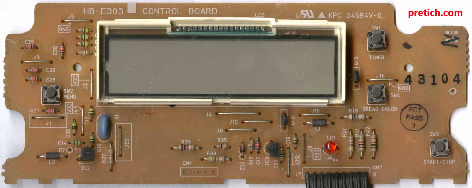Hitachi HB-E303 плата контроля и управления