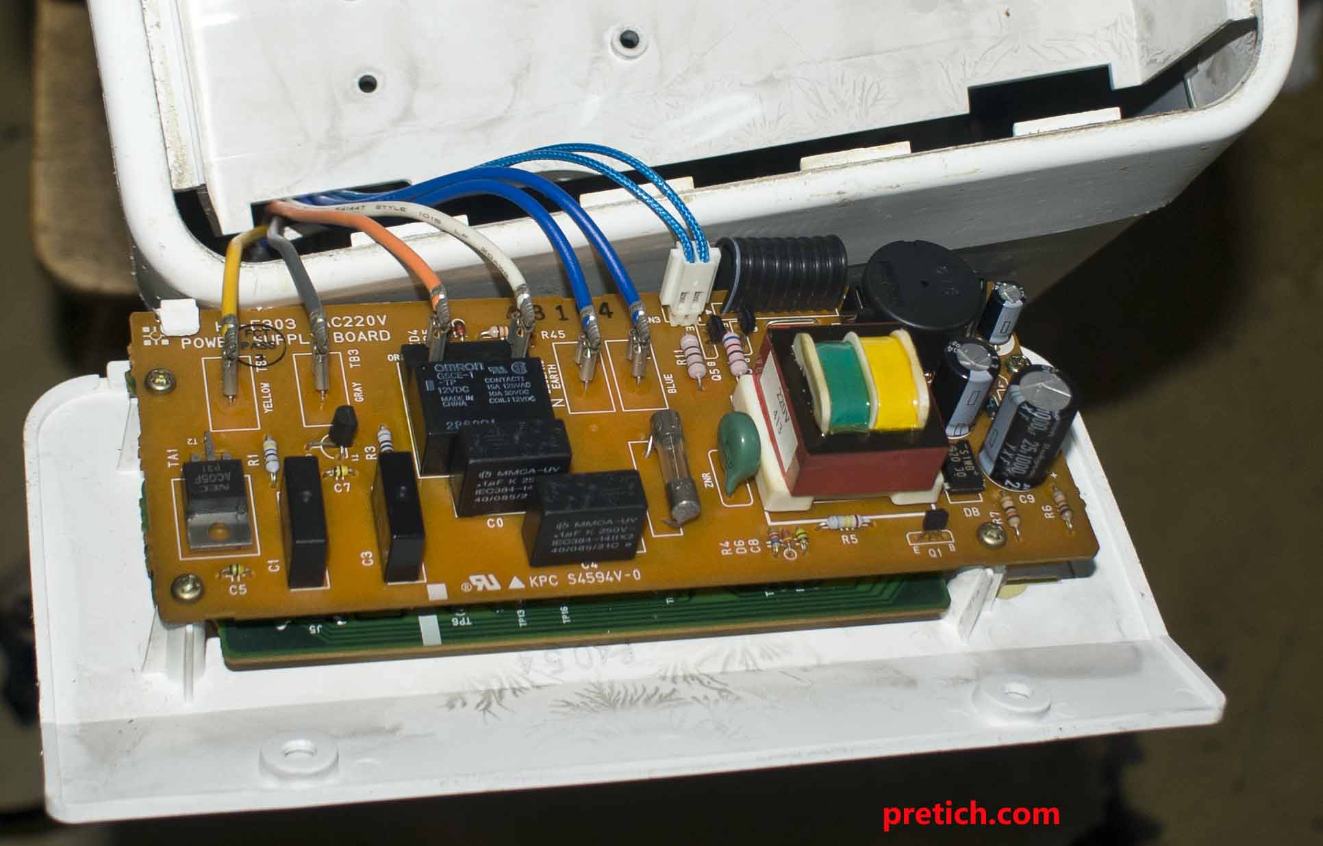 Hitachi HB-E303 хлобопечь ремонт электроники, схема