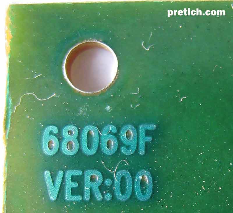 68069F VER:00 плата часов Китай Маркировка 68069F VER:00 плата часов Китай - обзор, разборка, схема