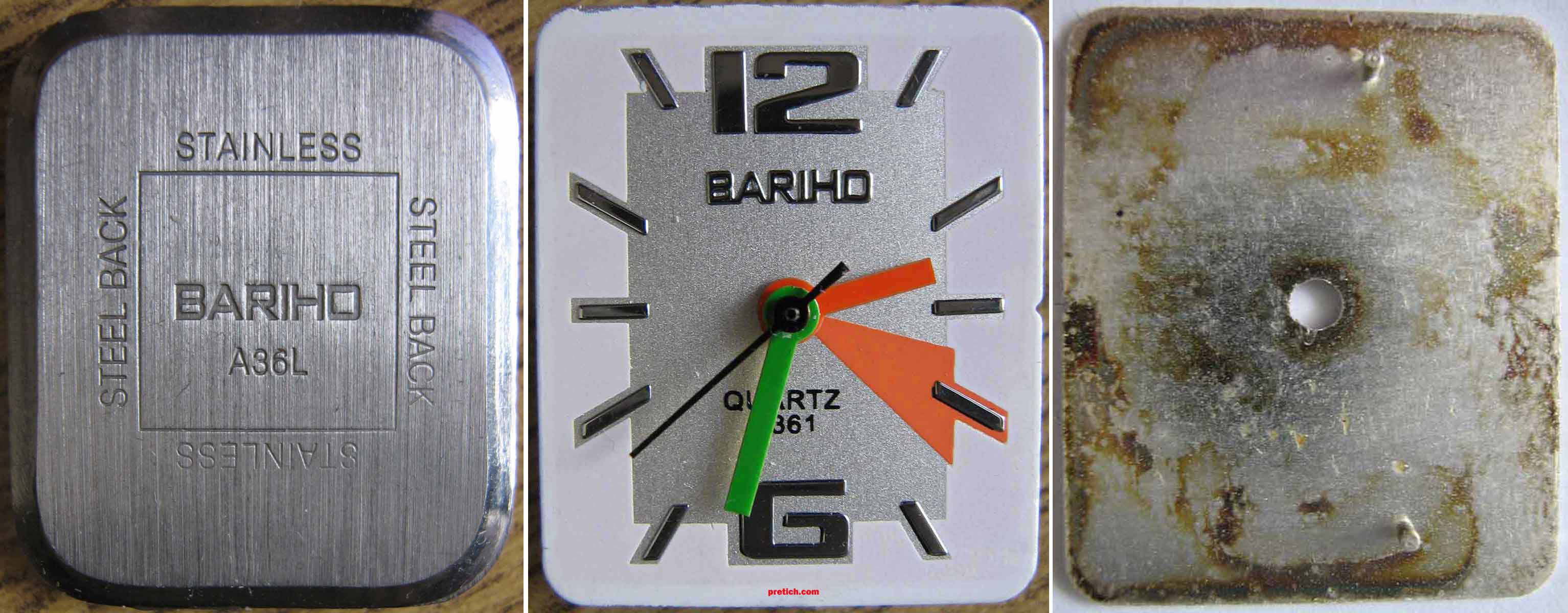 BARIHO A361 Quartz циферблат часов BARIHO наручные часы Quartz циферблат часов A36L обзор
