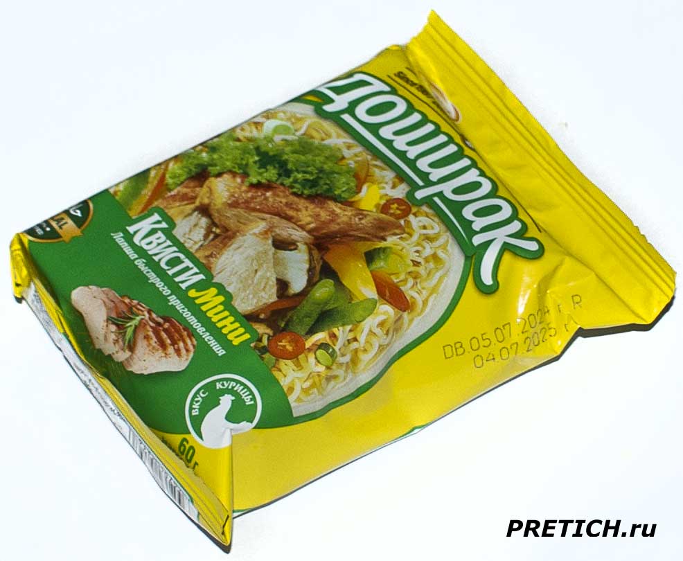 Обзор лапши быстрого приготовления Доширак Квисти Мини курица