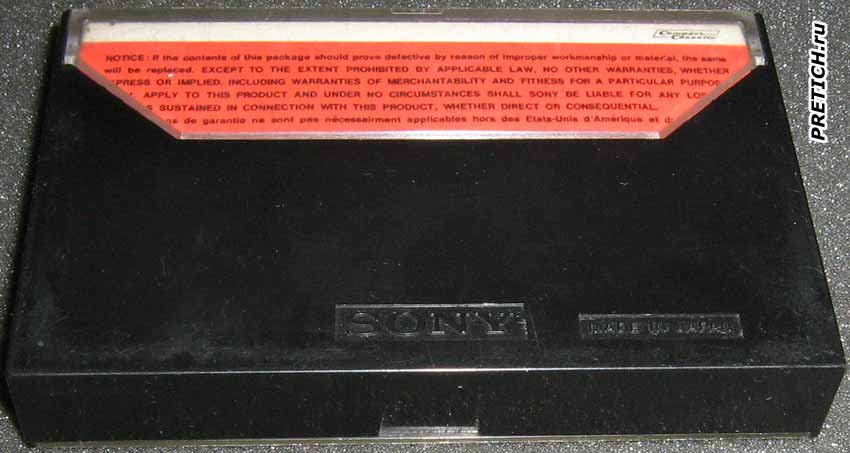 SONY C-60 Compact Cassette полное описание SONY C-60 Compact Cassette полное описание
