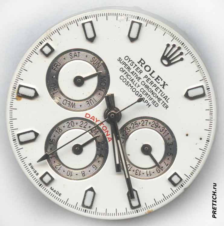 Rolex Daytona циферблат подделки, плохо Rolex Daytona циферблат подделки, плохо