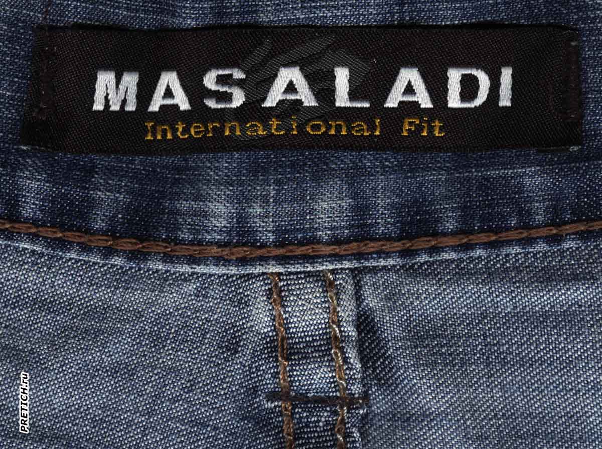 Masaladi швы джинс, накшивки и лейбл Masaladi швы джинс, накшивки и лейбл